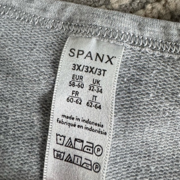 Spanx pullover gray sweatshirt Perfect Length Top Dolman 3/4 Sleeve 3X - Picture 3 of 9
